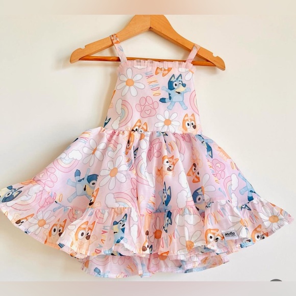 Mella Stitched Bluey Mya Dress